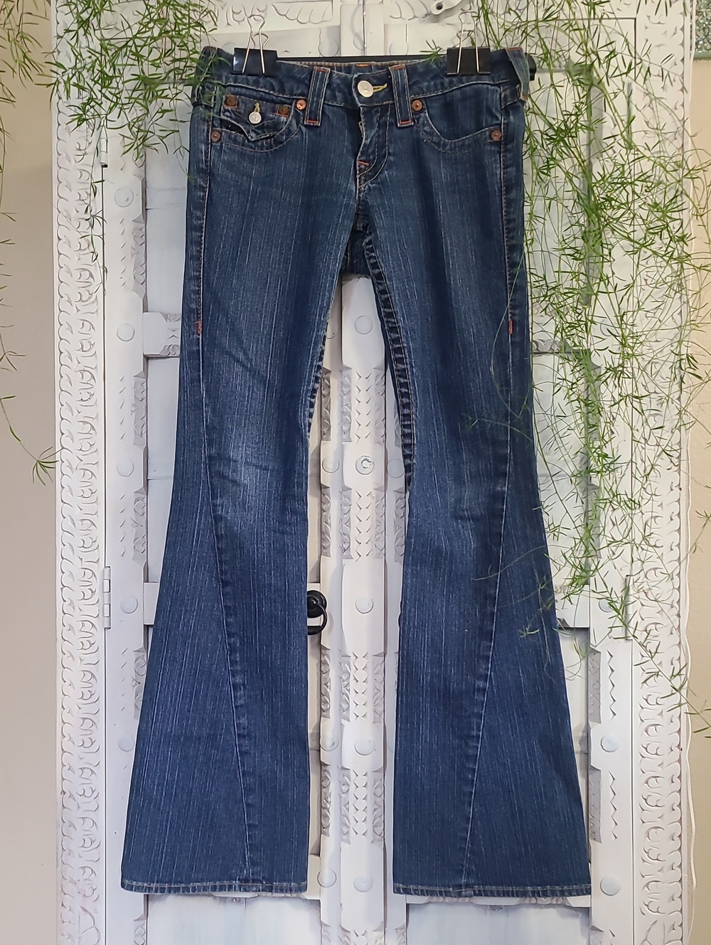 True Religion Dark Blue Flare Jeans 31.5 " Inseam